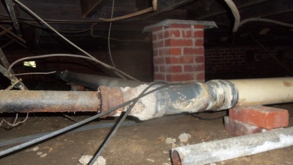 Old drain pipes